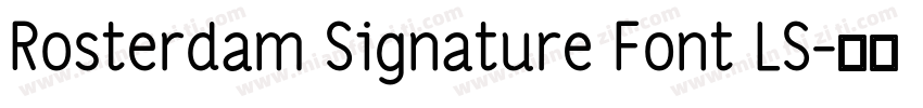 Rosterdam Signature Font LS字体转换